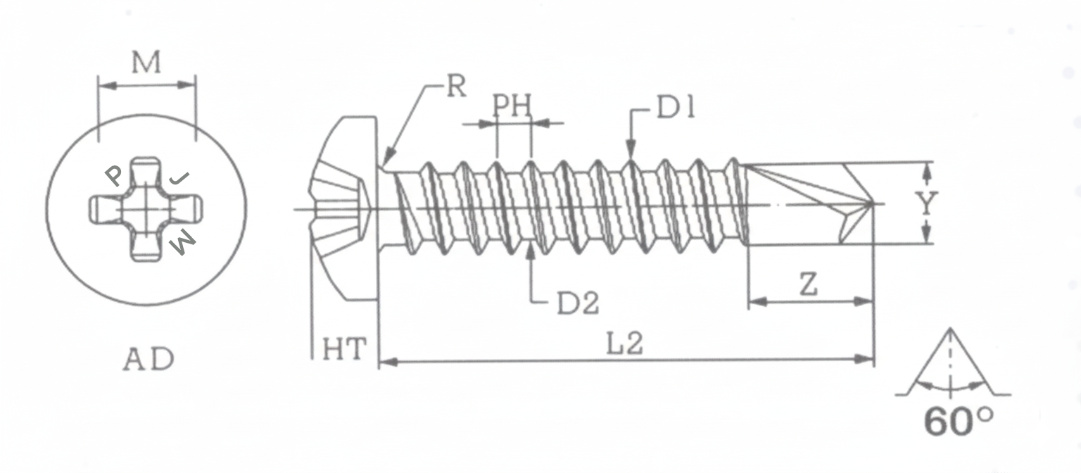 Pan head screw
