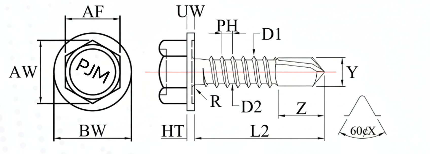 Hex Head Self-Drilling Screws